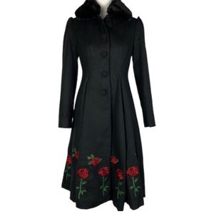 NEW Hell Bunny Rosa Rossa Coat - Large